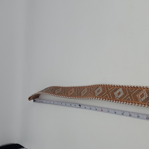 Ginger Proper Two Blondes Leather Belt 34W - Picture 5 of 10